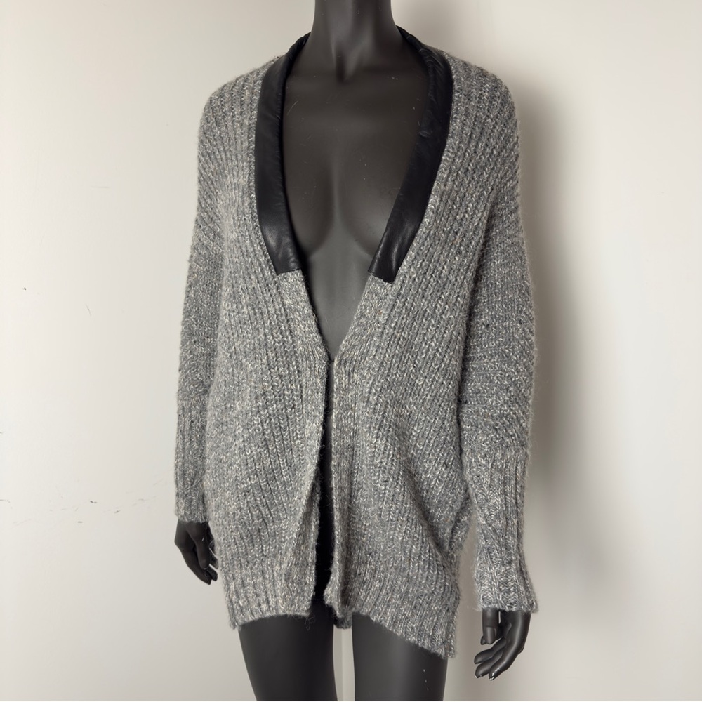 44. Mason Lambskin Knit Cardigan Cacoon